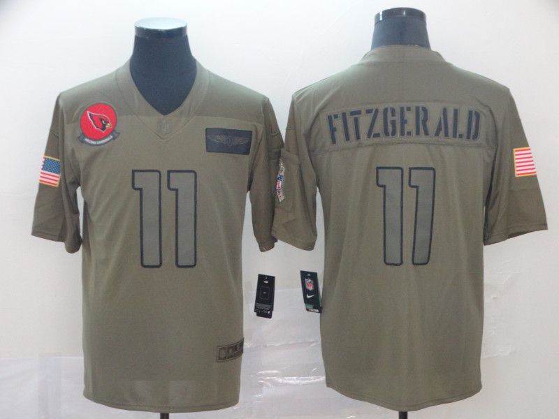 Men Arizona Cardinals #11 Fitzgerald Nike Camo 2019 Salute to Service Limited NFL Jerseys